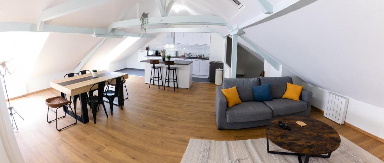 Appartement Atypique Proche Gare/ Dans L'Hyper-Centre Spacieux Pour 6P Au Coeur De Mulhouse Kültér fotó