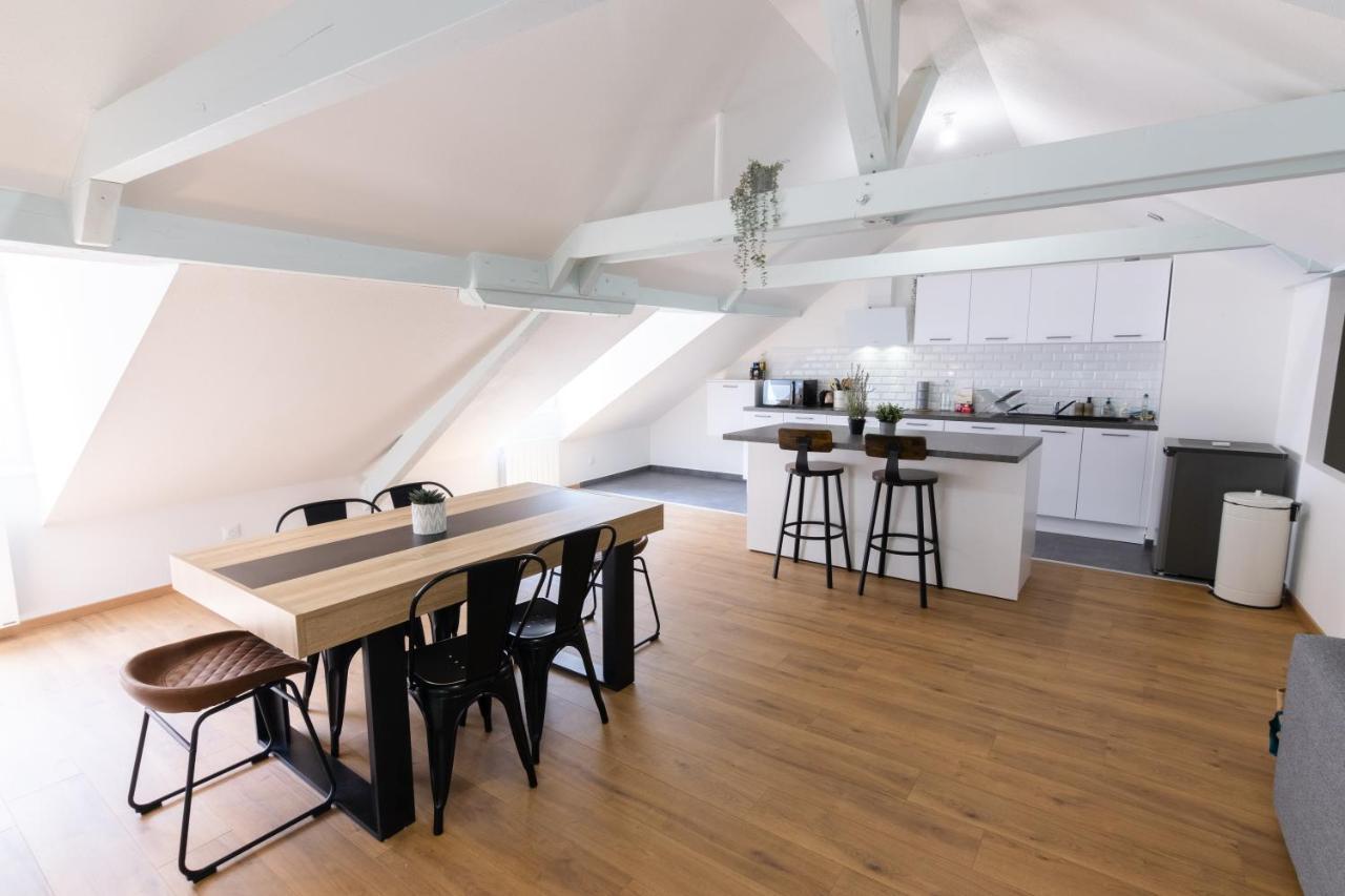 Appartement Atypique Proche Gare/ Dans L'Hyper-Centre Spacieux Pour 6P Au Coeur De Mulhouse Kültér fotó